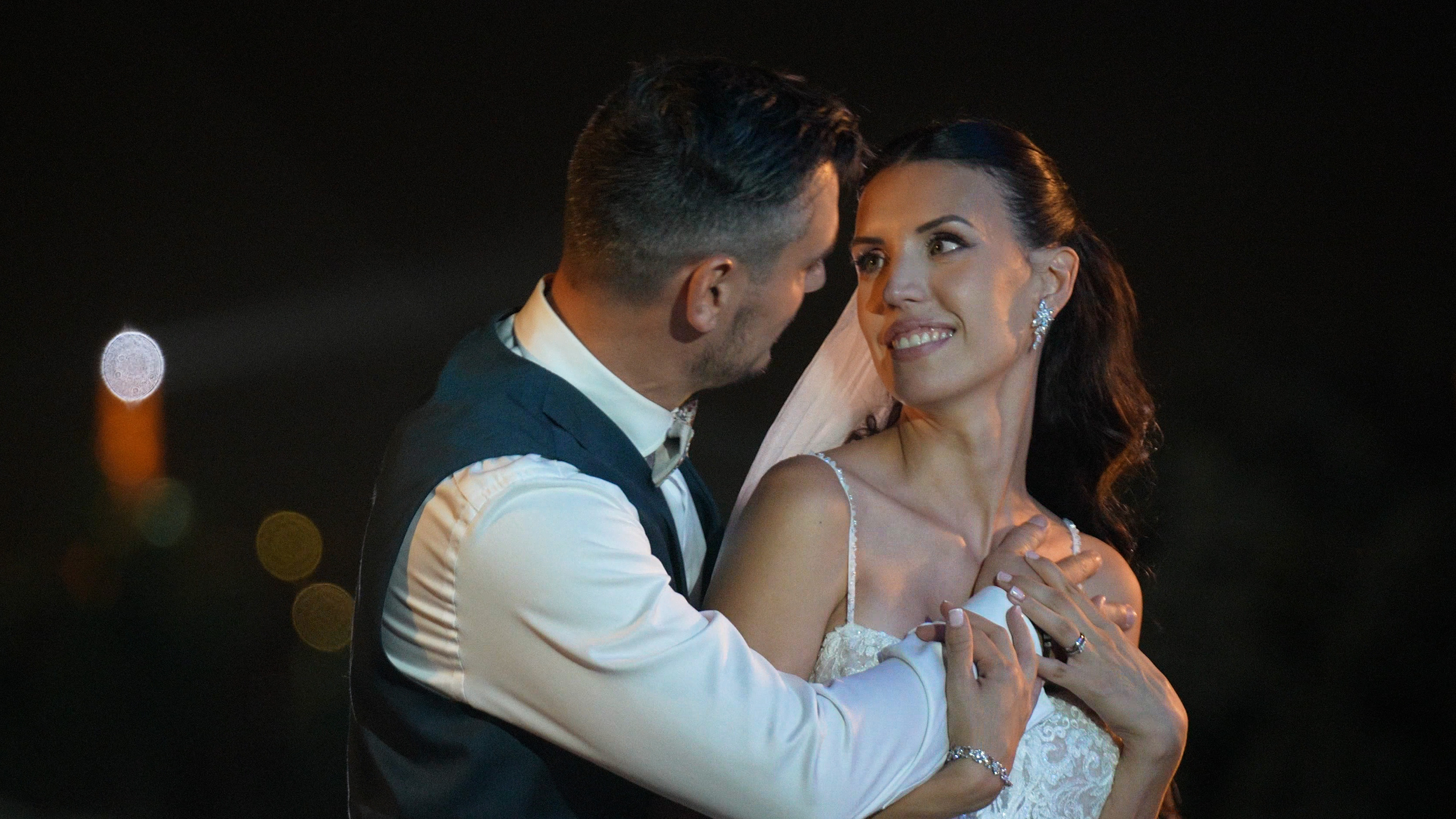 Sandrine et Michaël pendant leur première danse